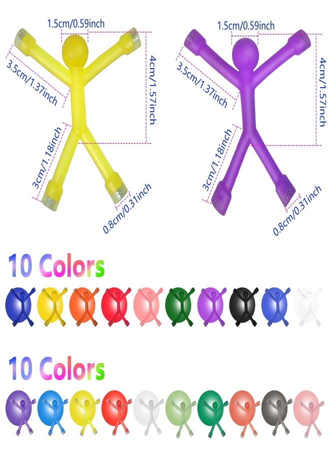 M.best 20pcs Magnetic Fidget Travel Toys for Kids, Novelty Magnet Men Figures Toys for Road Trip, Airplane Play, Classroom Prizes, Easter Egg Stuffers, Stocking Stuffer Gifts - Image 5